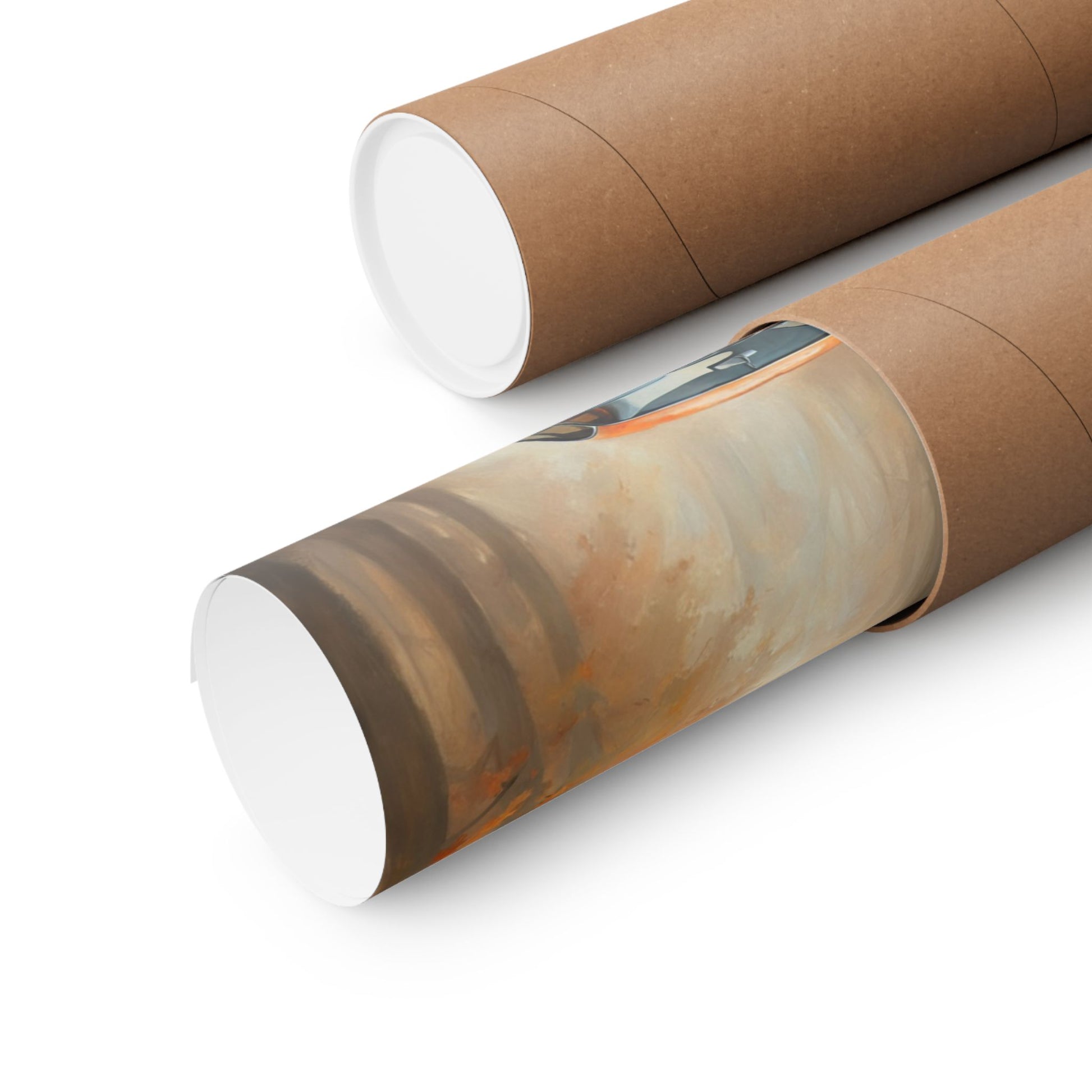 Vintage Car Autumn Matte Vertical Posters rolled and packaged in a protective tube for display