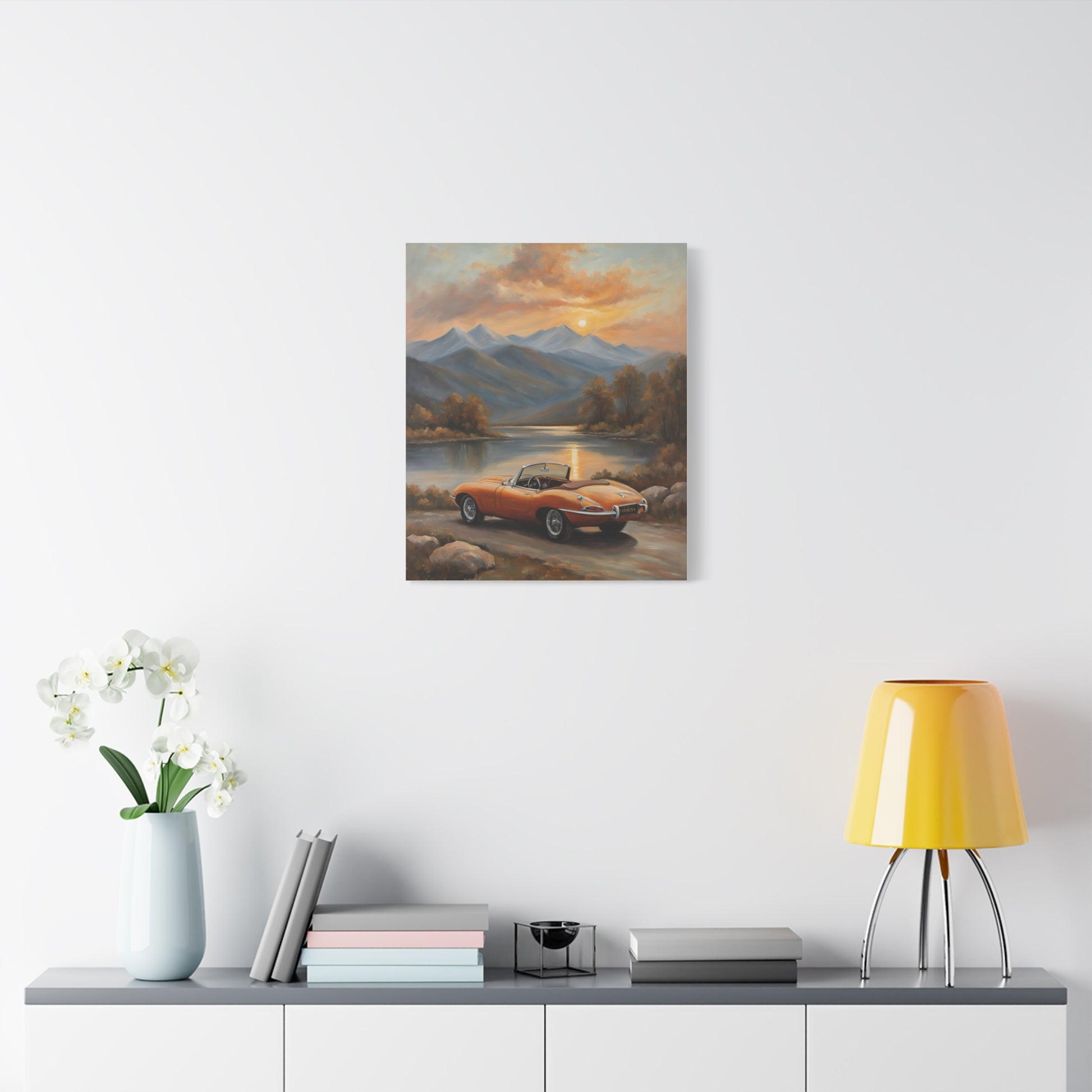 Vintage Car Canvas Print, Automotive Wall Art, Retro Home Decor, Classic Car Lover Gift, Nature and Landscape Art - AquilVision