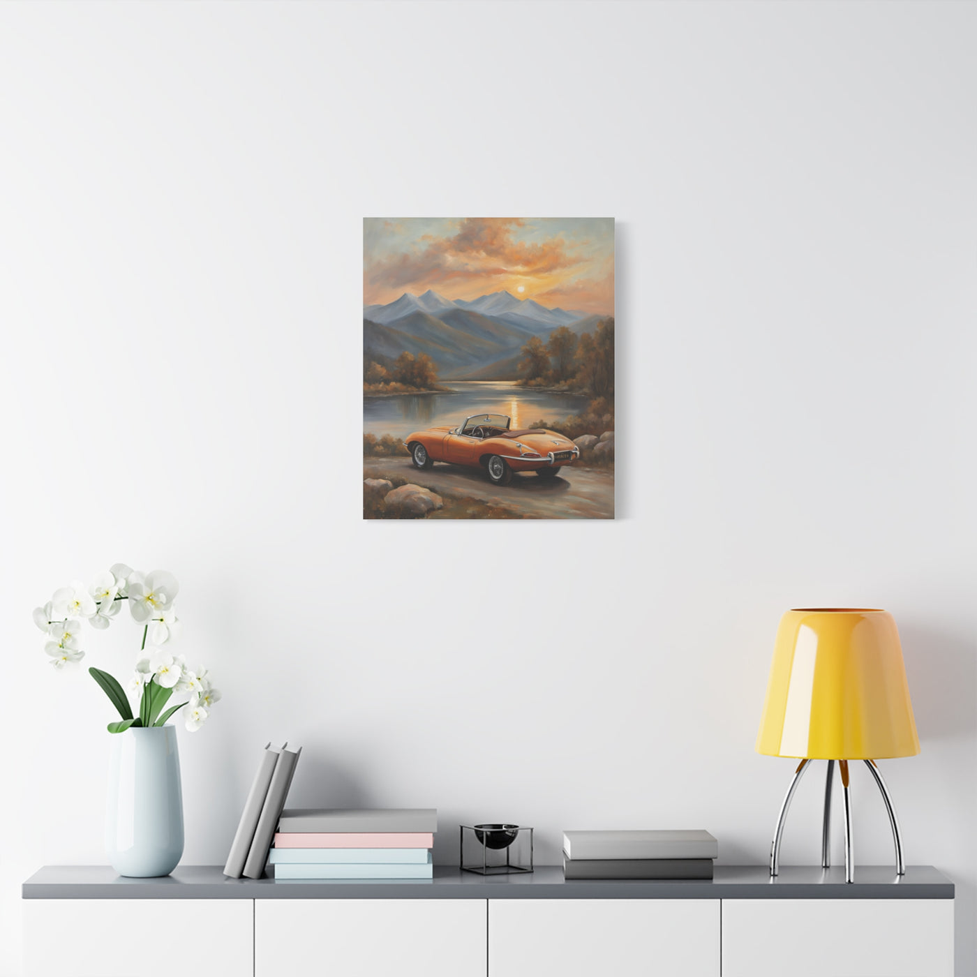 Vintage Car Canvas Print, Automotive Wall Art, Retro Home Decor, Classic Car Lover Gift, Nature and Landscape Art - AquilVision