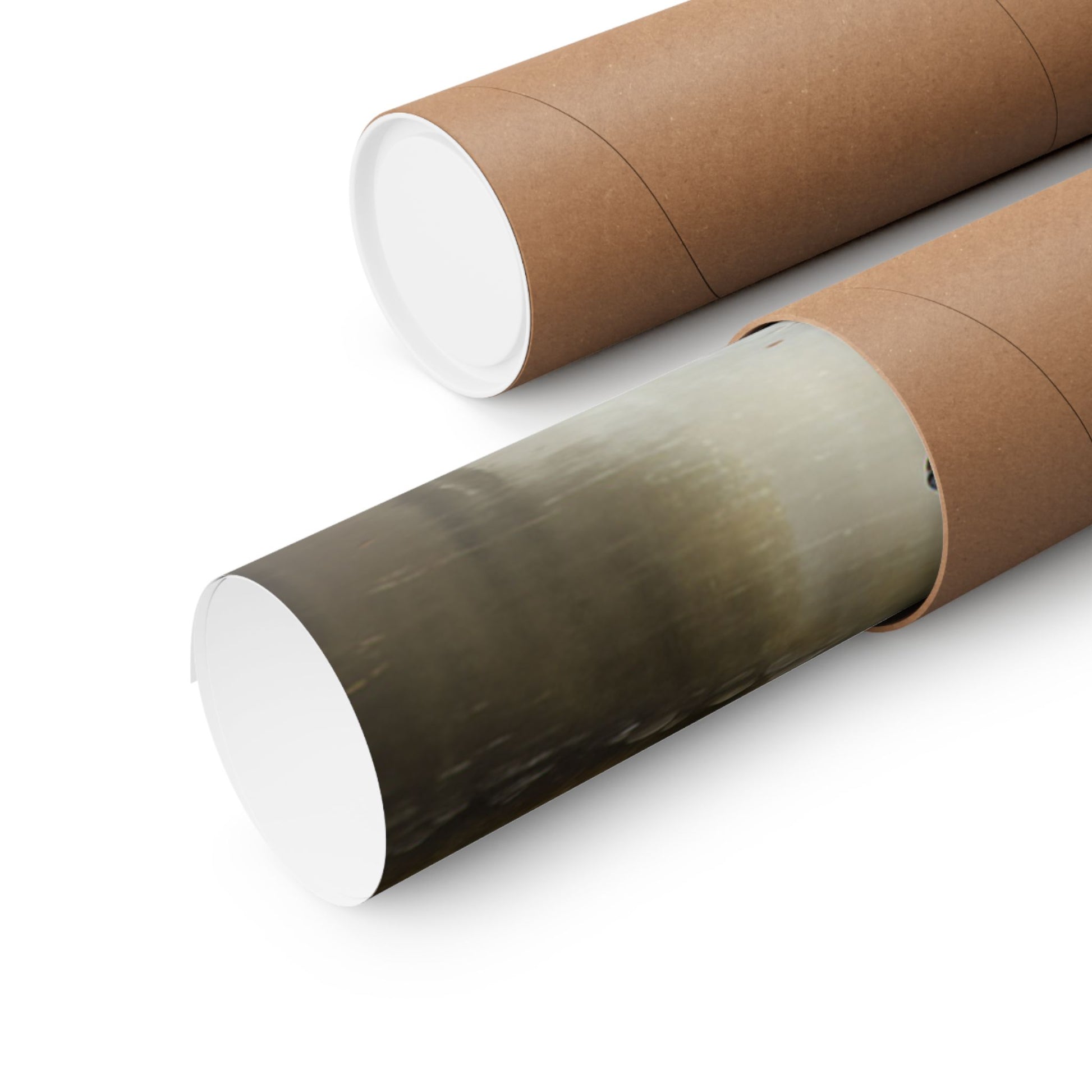 Rolled Vintage Car Landscape Poster in a Protective Tube for Art Enthusiasts