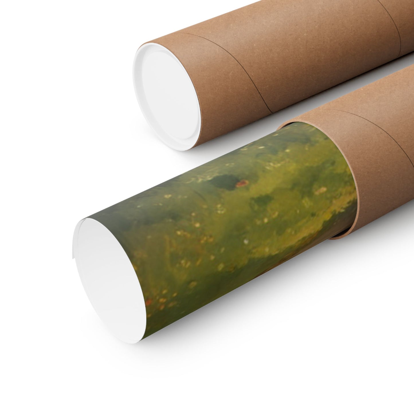 Vintage Car Landscape Poster rolled in packaging ready for display in any space