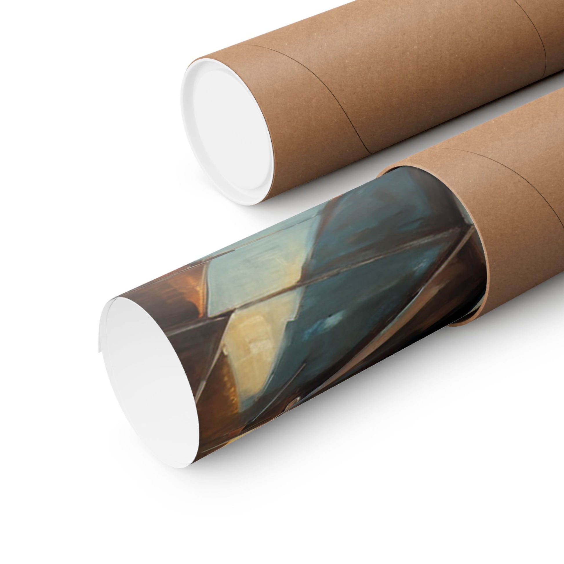 Vintage Car Wall Art Prints rolled and packaged for easy shipping and display