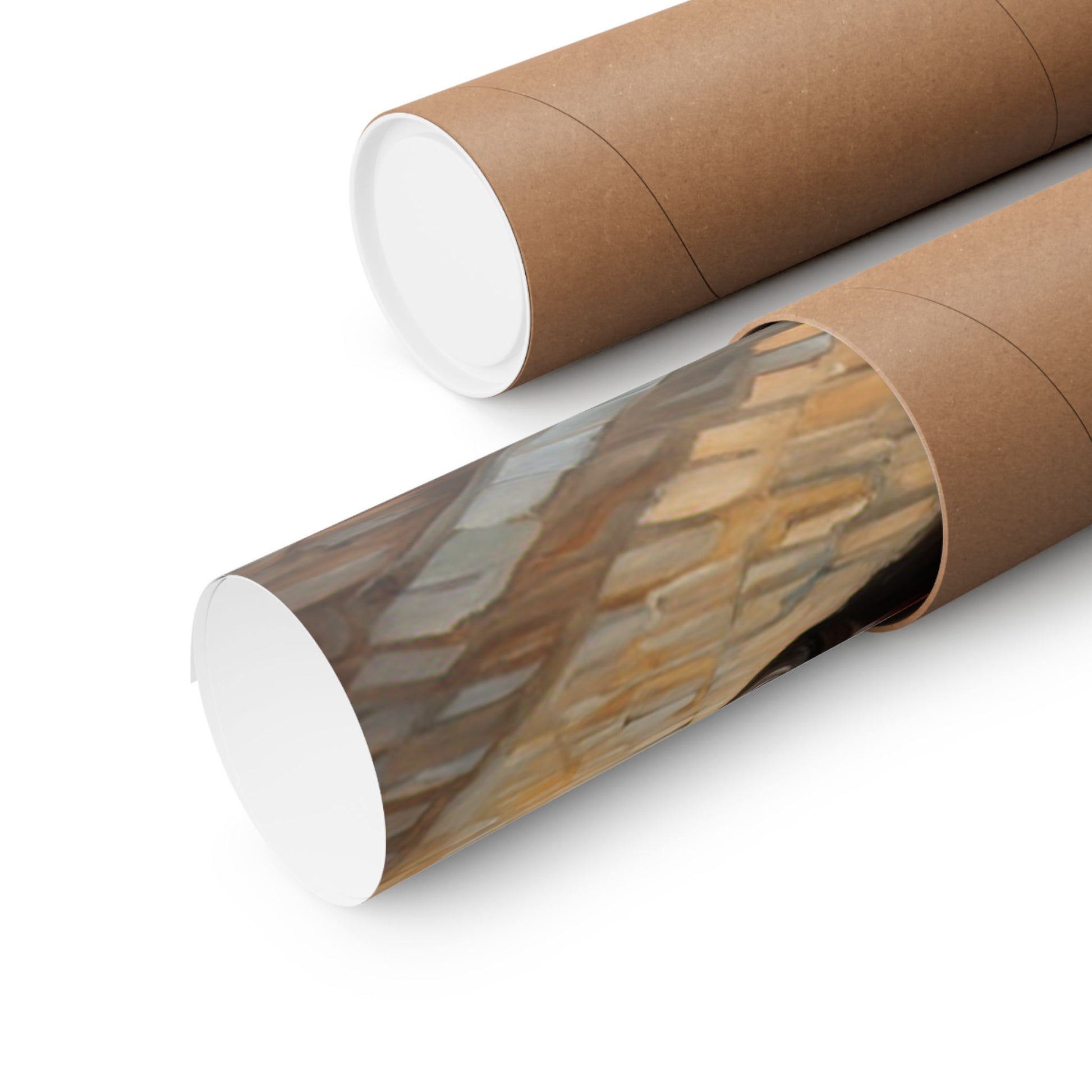 Vintage Car Wall Art poster rolled and packaged in a sturdy cardboard tube for protection