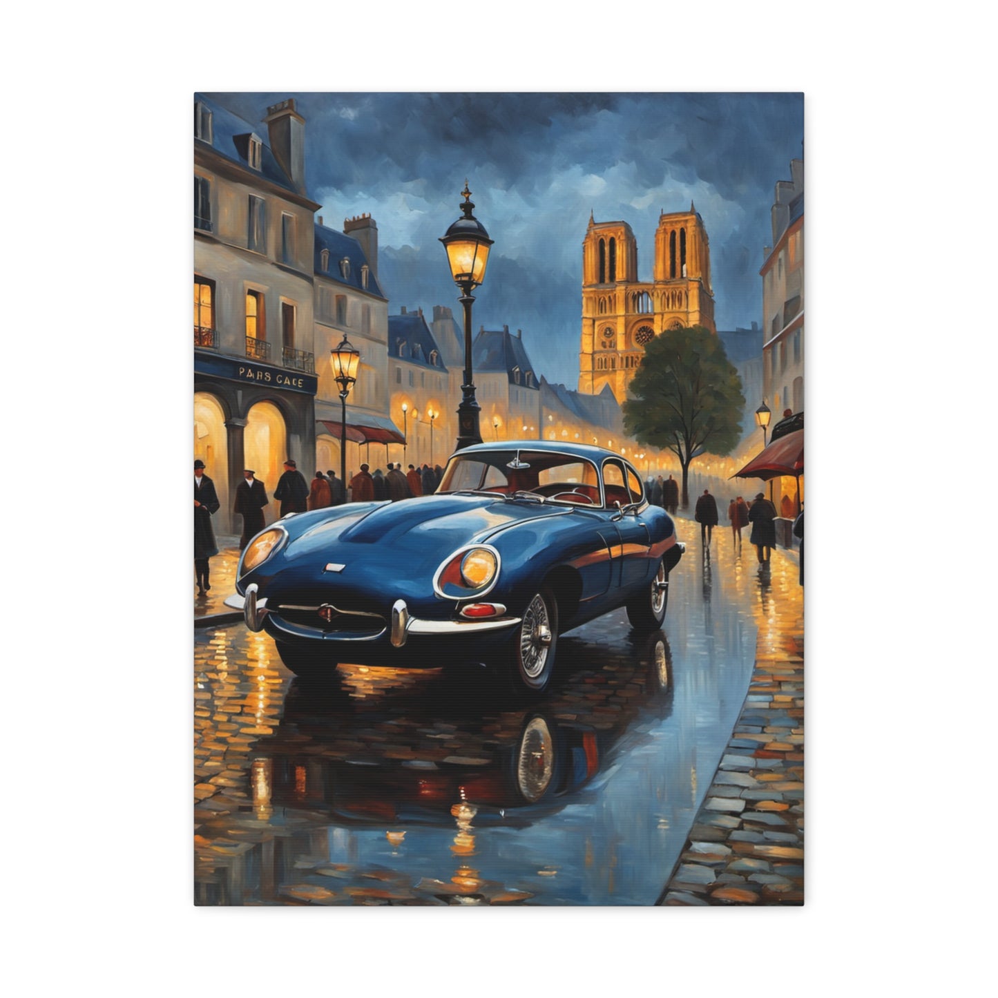 Classic Car Canvas Art, Vintage Car Wall Decor - AquilVision