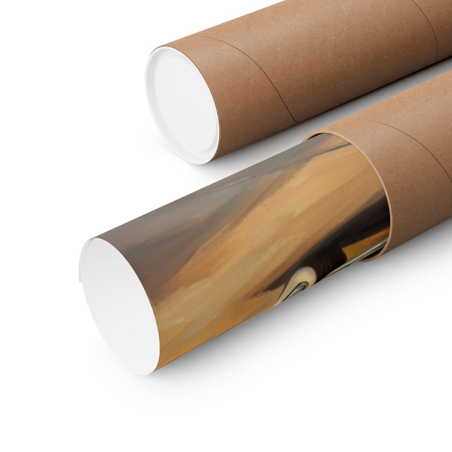 Vintage Carnival Wall Art Poster rolled in a protective tube for easy storage and display