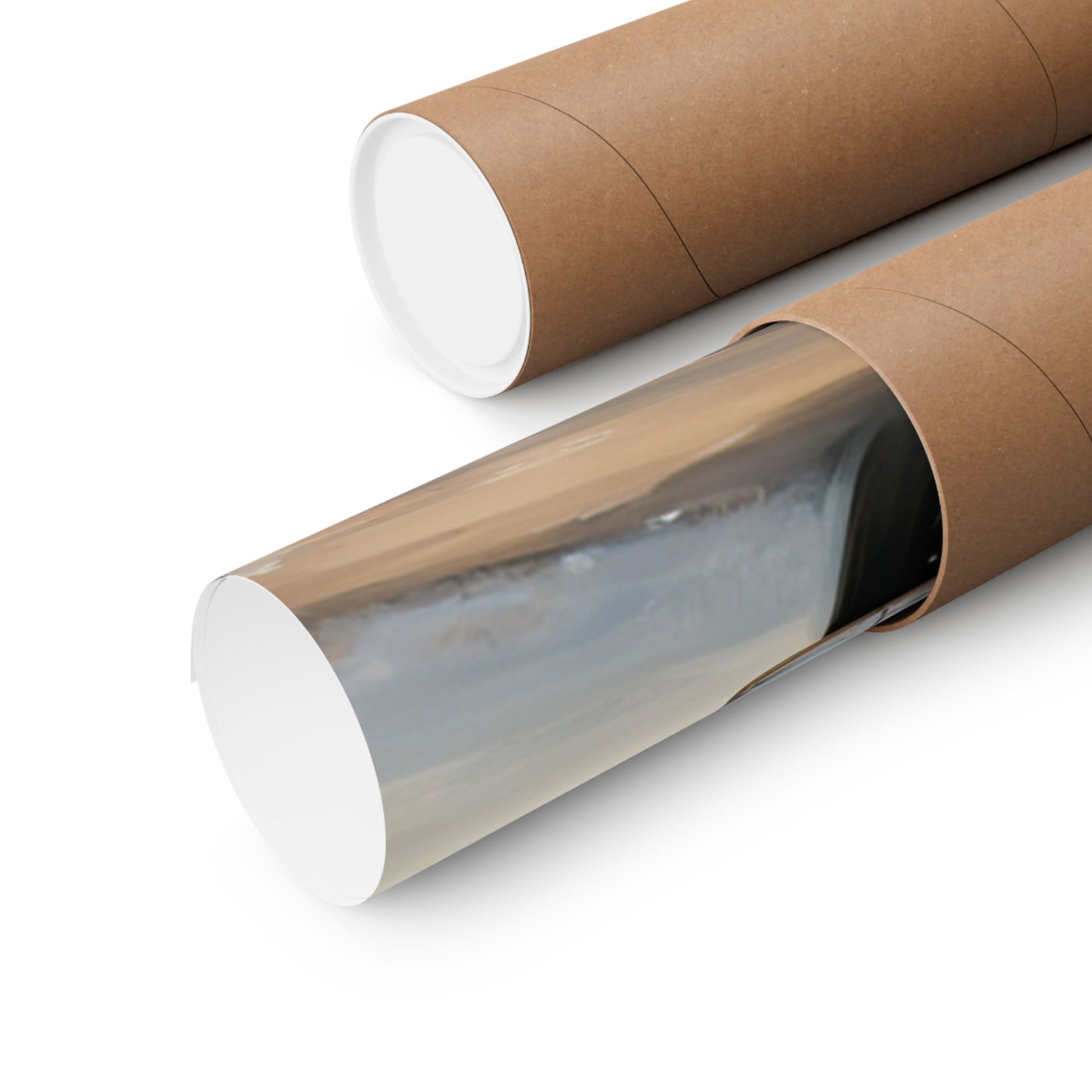 Vintage Truck Wall Art Poster rolled and packaged in a sturdy cardboard tube for easy storage