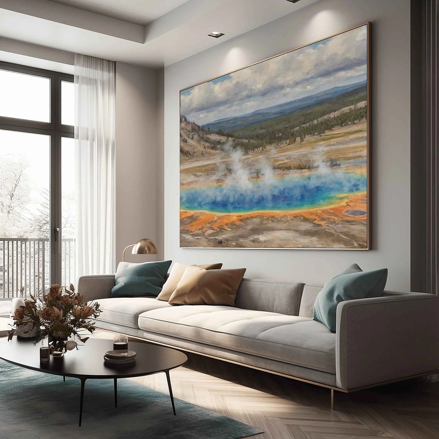 Yellowstone Prismatic: Grand Thermalquelle & Strahlendes Erdpainting